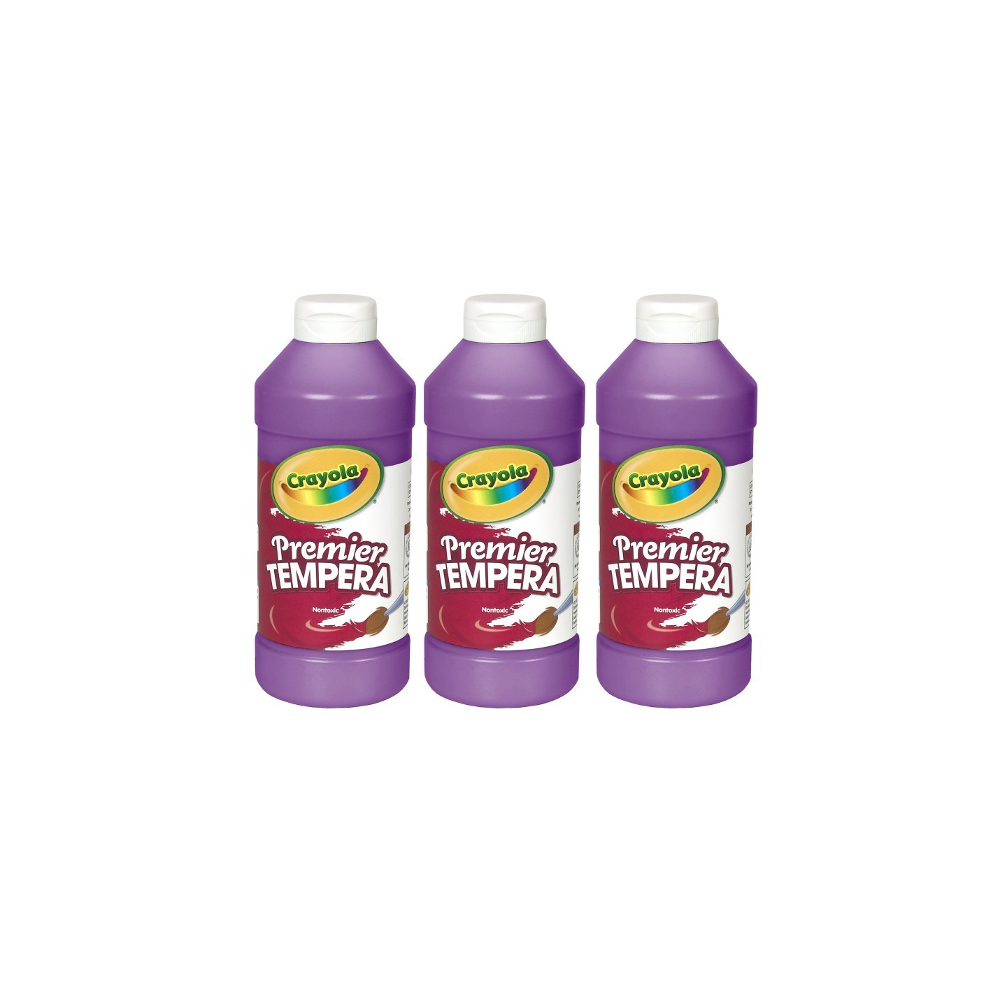 Crayola® Premier Tempera Paint, 16 oz, Violet, Pack of 3