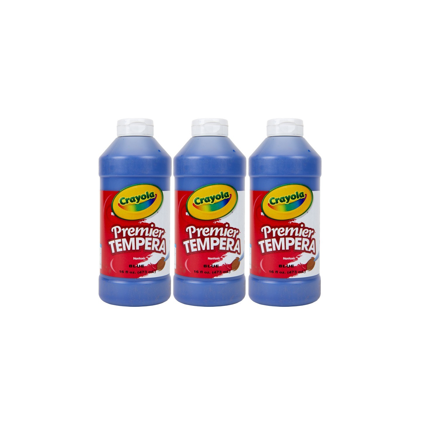 Crayola® Premier Tempera Paint, 16 oz, Blue, Pack of 3