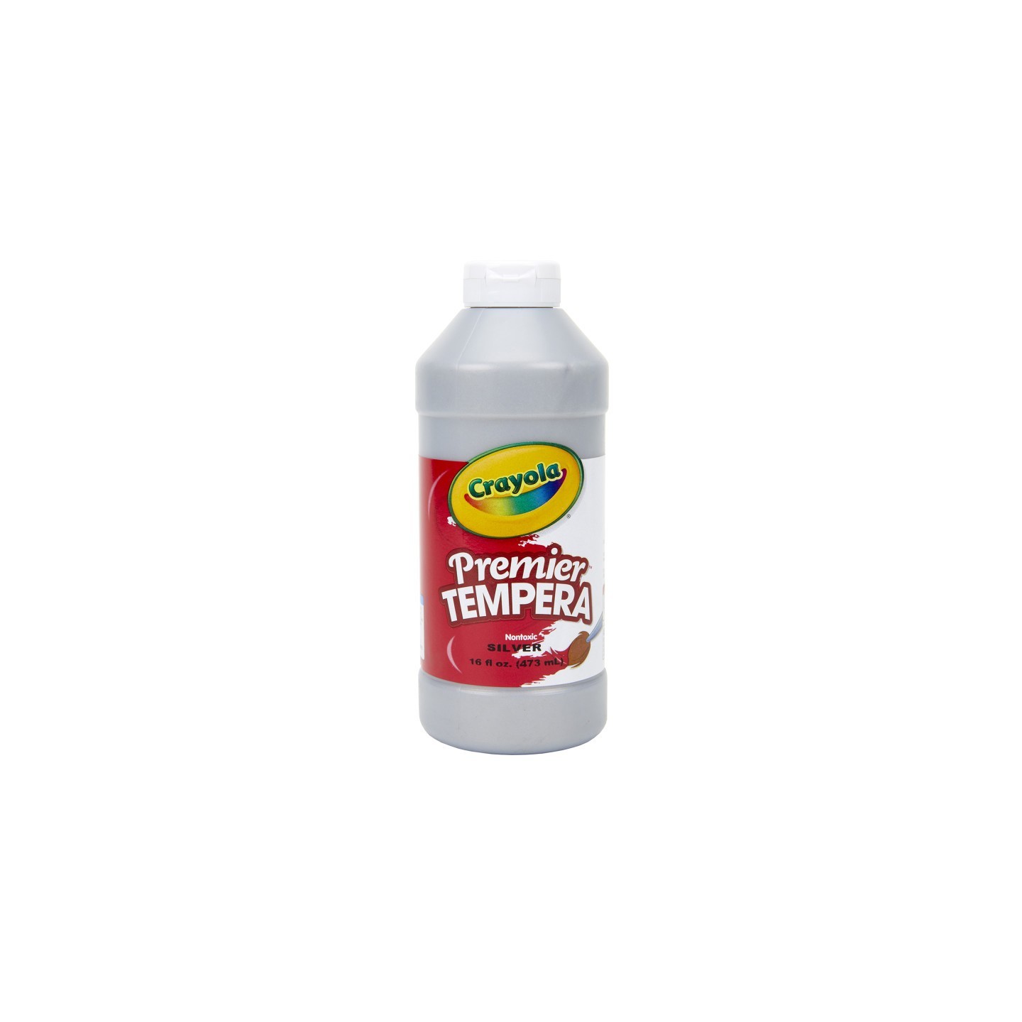 Crayola® Premier Tempera Paint, 16 oz, Silver