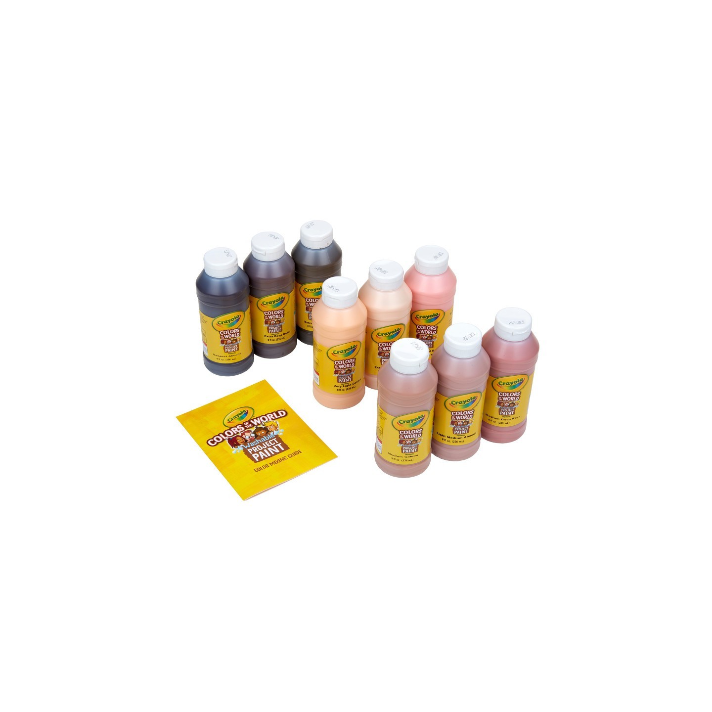 Crayola® Colors of the World Spill Proof Washable Project Paints, Set of 9