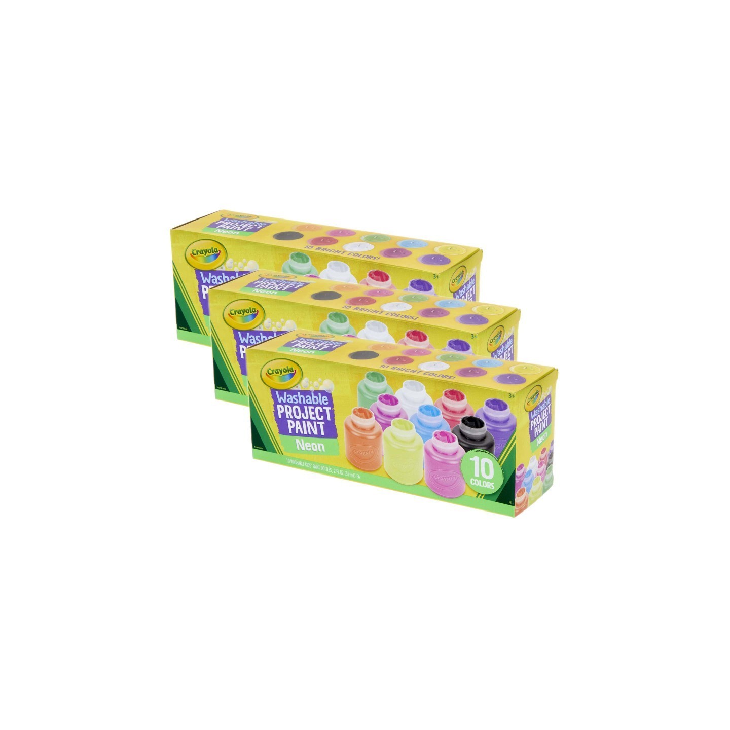 Crayola® Neon Paint Set, 2oz., 10 Per Set, 3 Sets