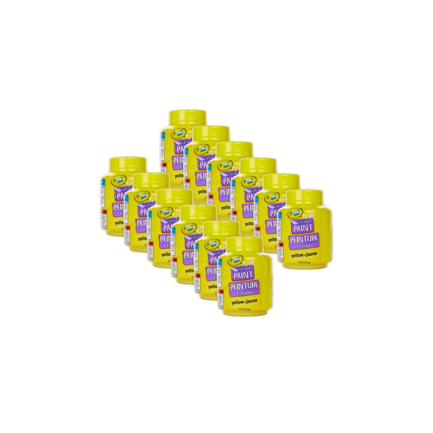 Crayola® Washable Paint, 2oz, Yellow, Pack of 12