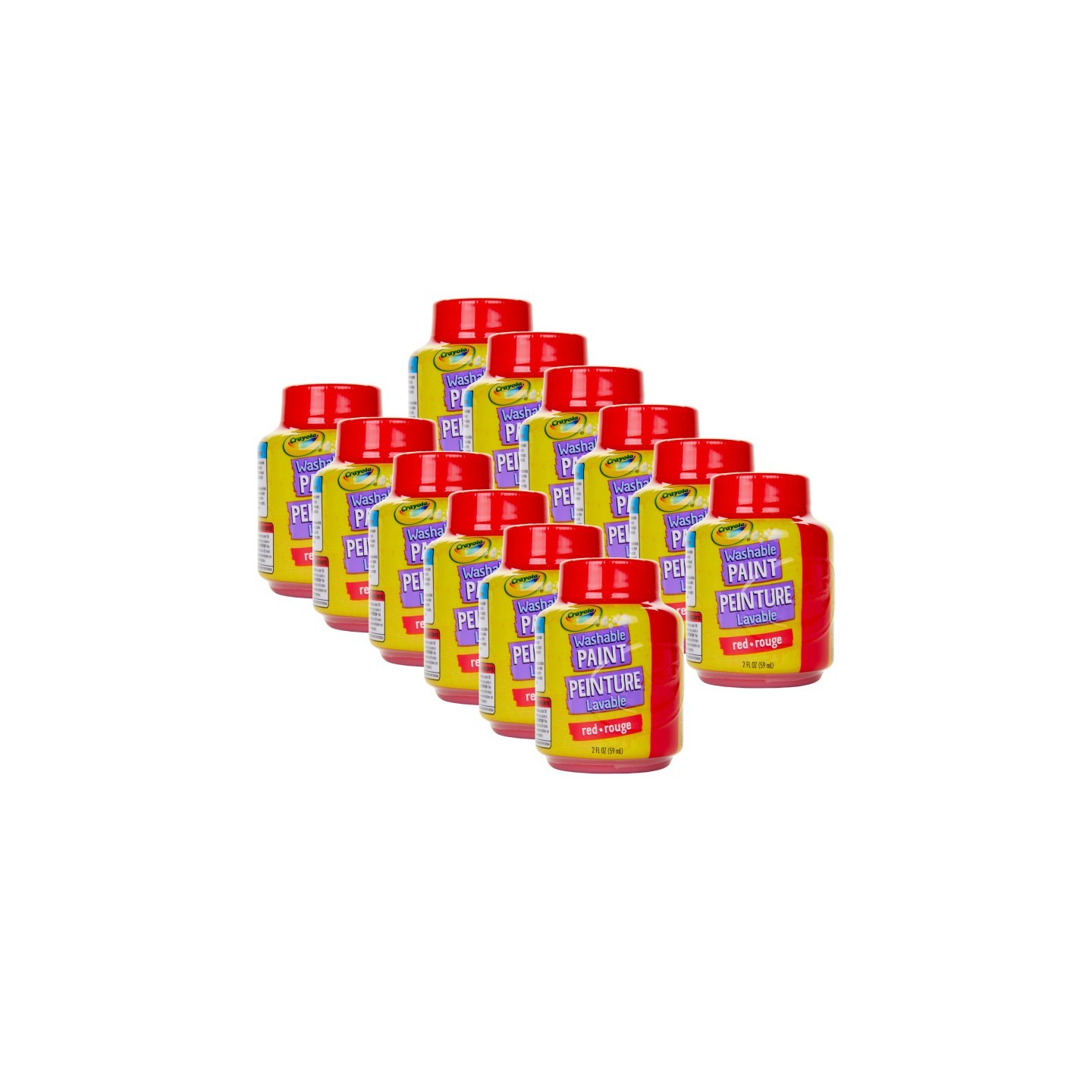 Crayola® Washable Paint, 2oz, Red, Pack of 12