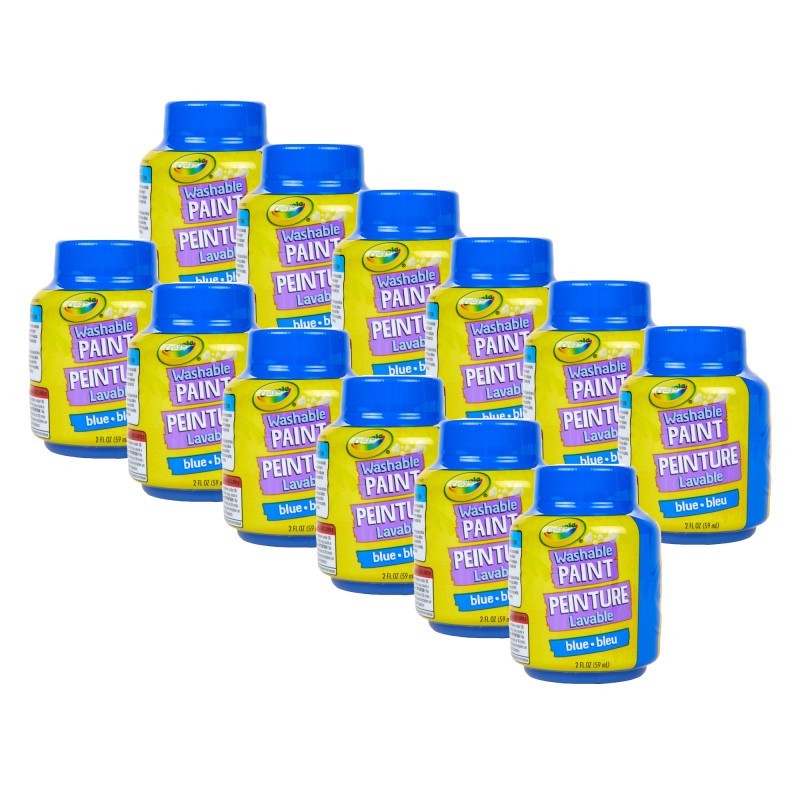 Crayola® Washable Paint, 2oz, Blue, Pack of 12