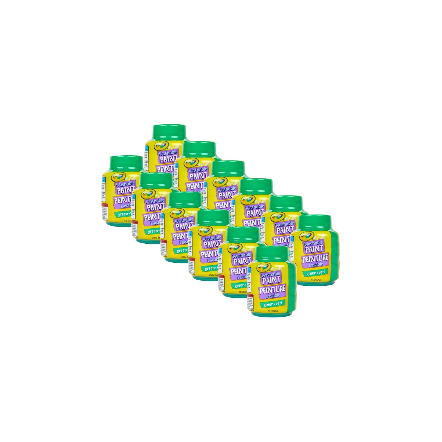 Crayola® Washable Paint, 2oz, Green, Pack of 12