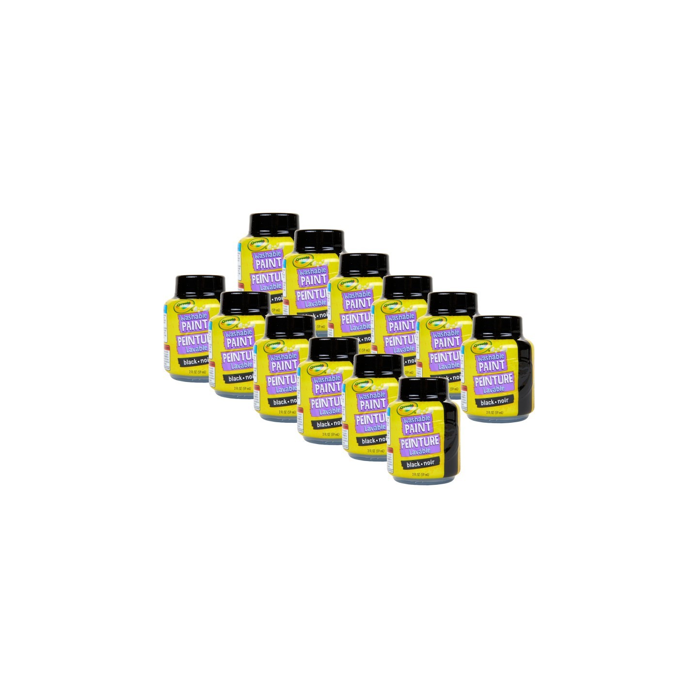Crayola® Washable Paint, 2oz, Black, Pack of 12