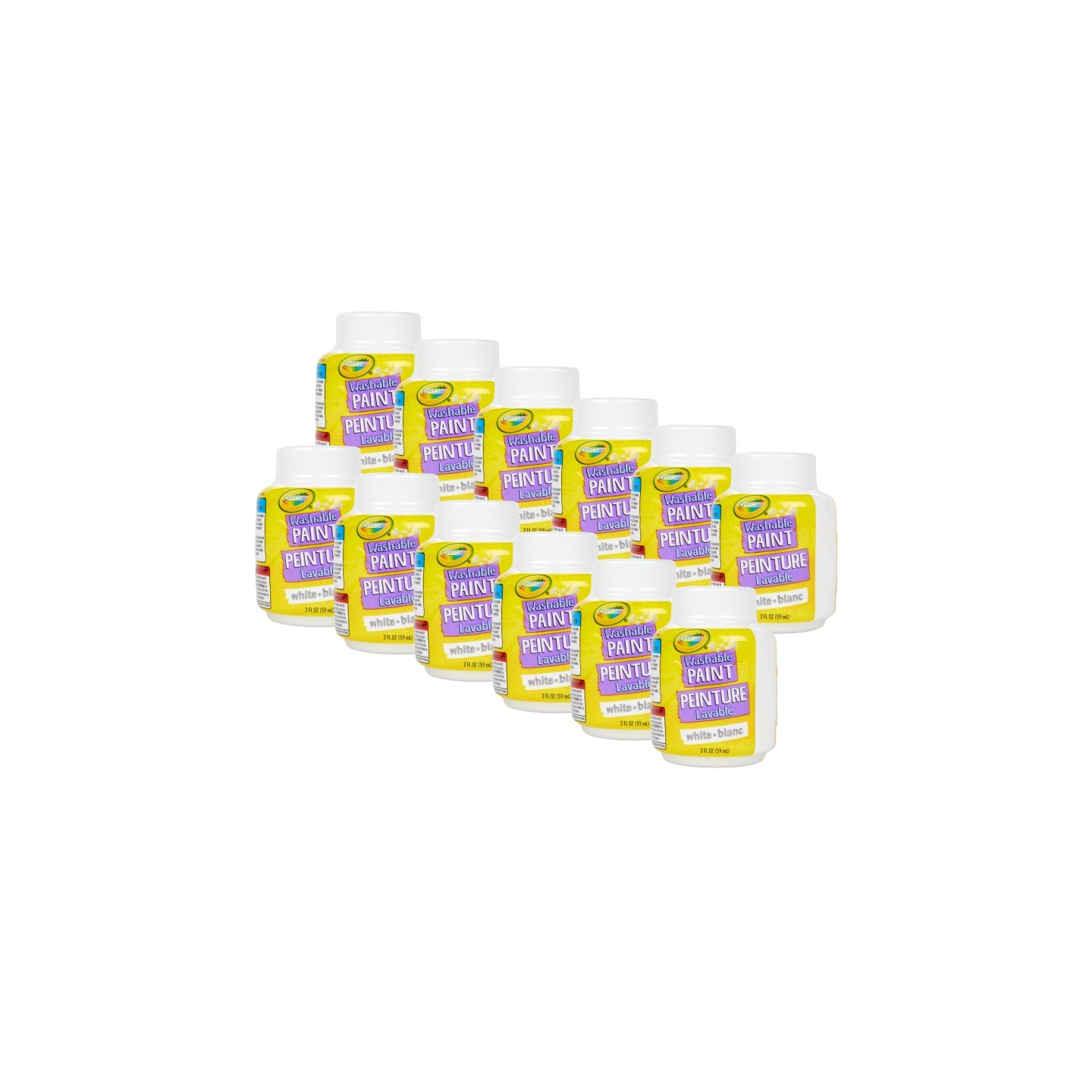 Crayola® Washable Paint, 2oz, White, Pack of 12