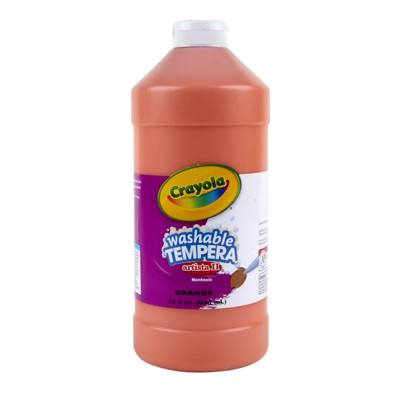 Crayola® Artista II Washable Tempera Paint, 32 oz, Orange