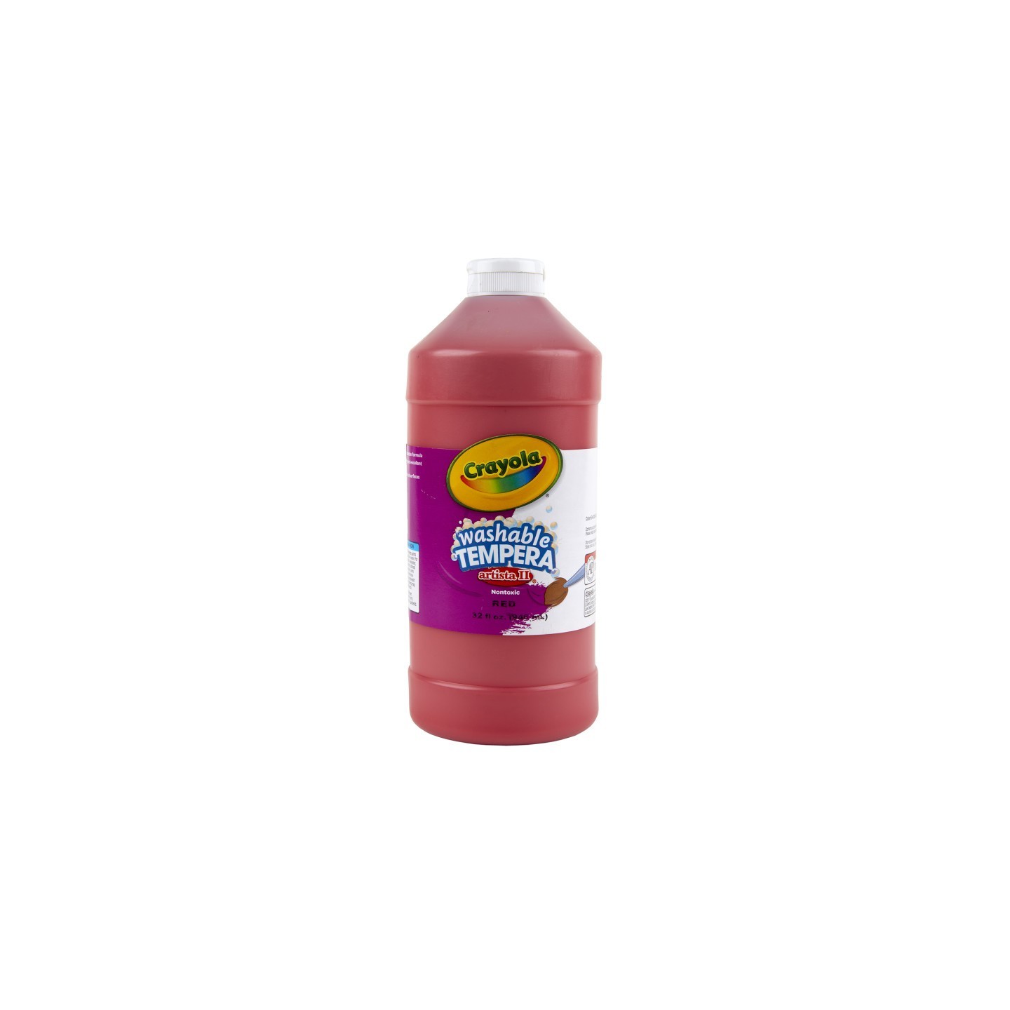Crayola® Artista II Washable Tempera Paint, 32 oz, Red
