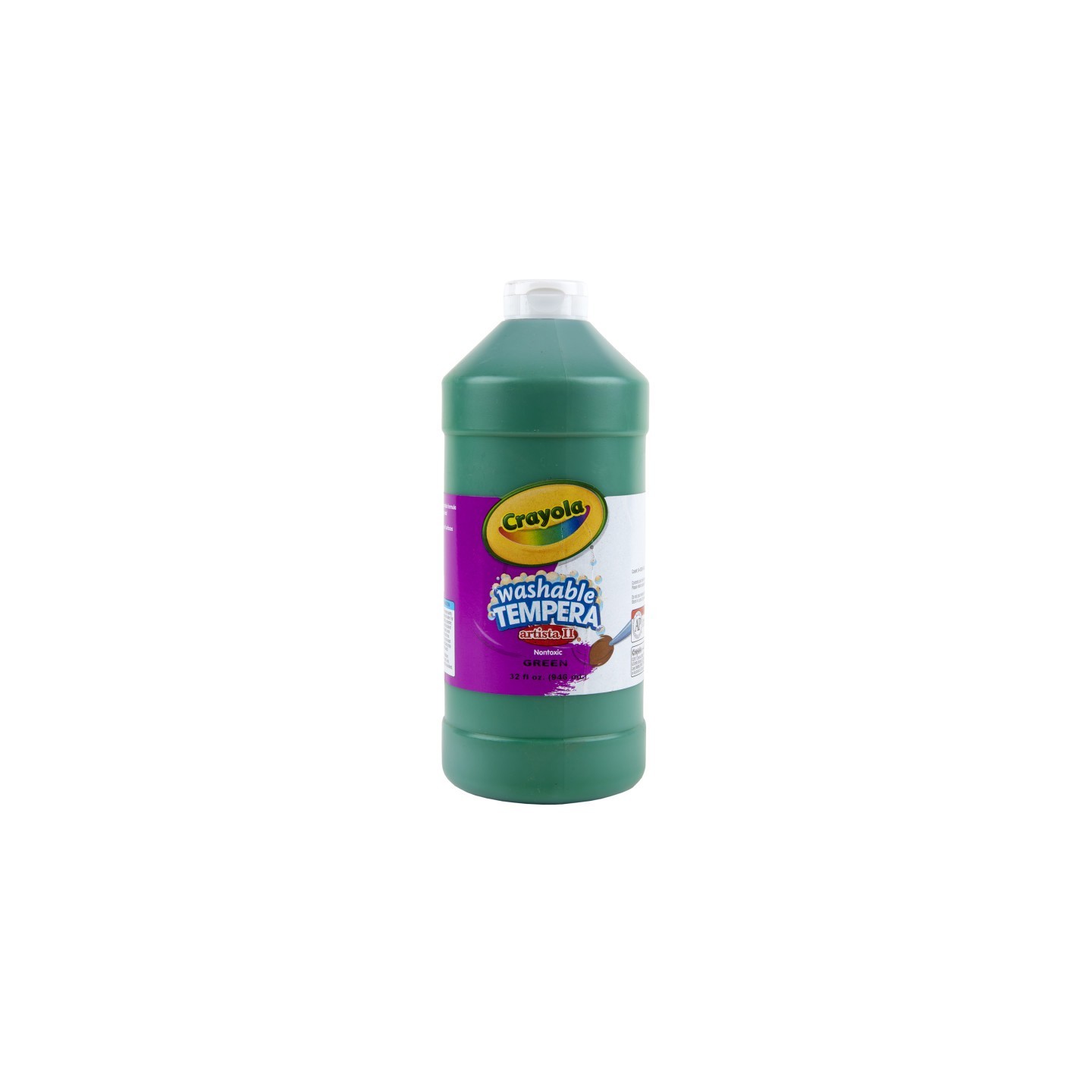 Crayola® Artista II Washable Tempera Paint, 32 oz, Green