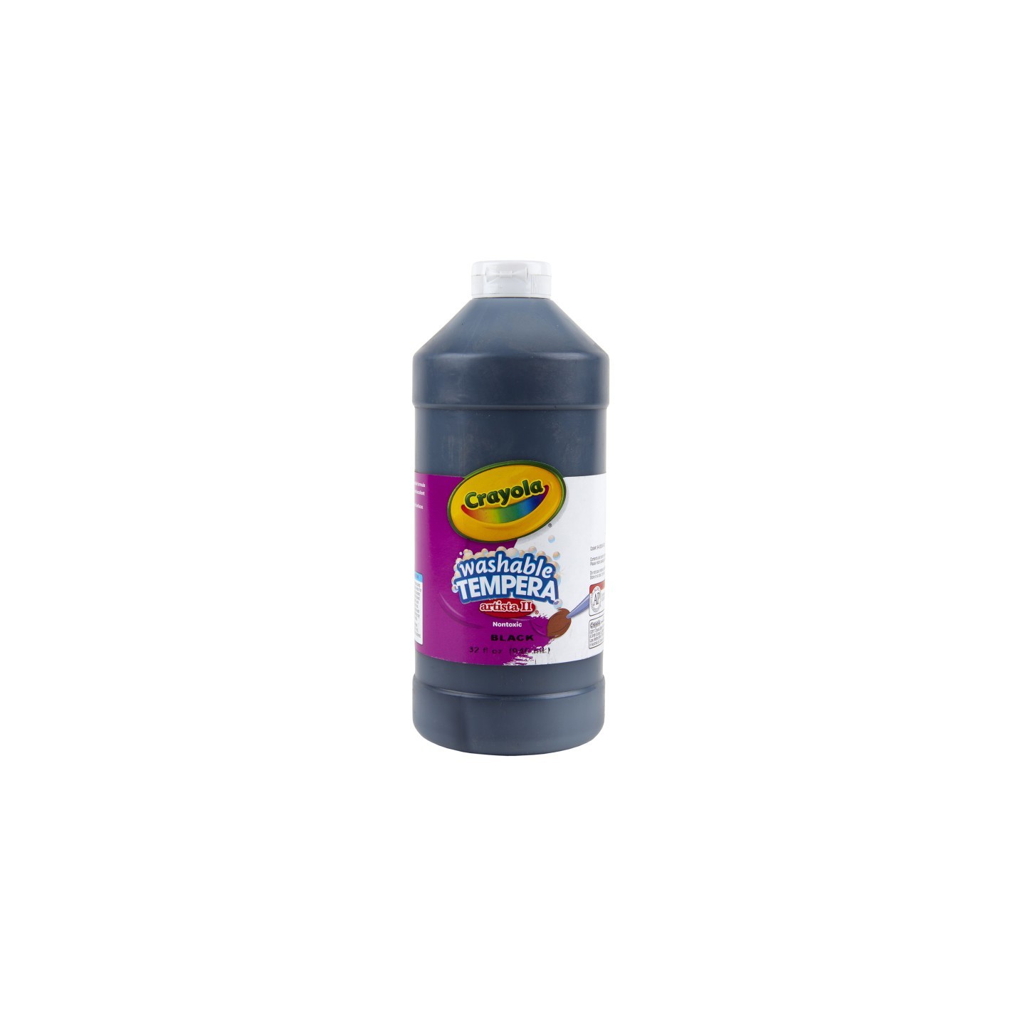 Crayola® Artista II Washable Tempera Paint, 32 oz, Black