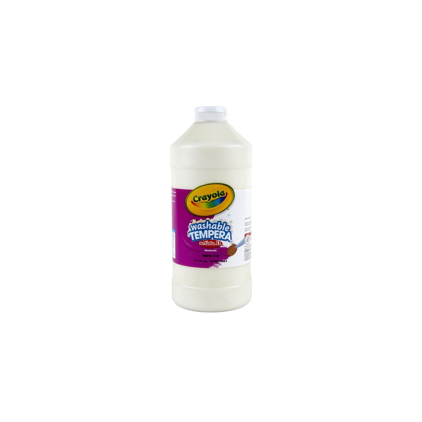 Crayola® Artista II Washable Tempera Paint, 32 oz, White