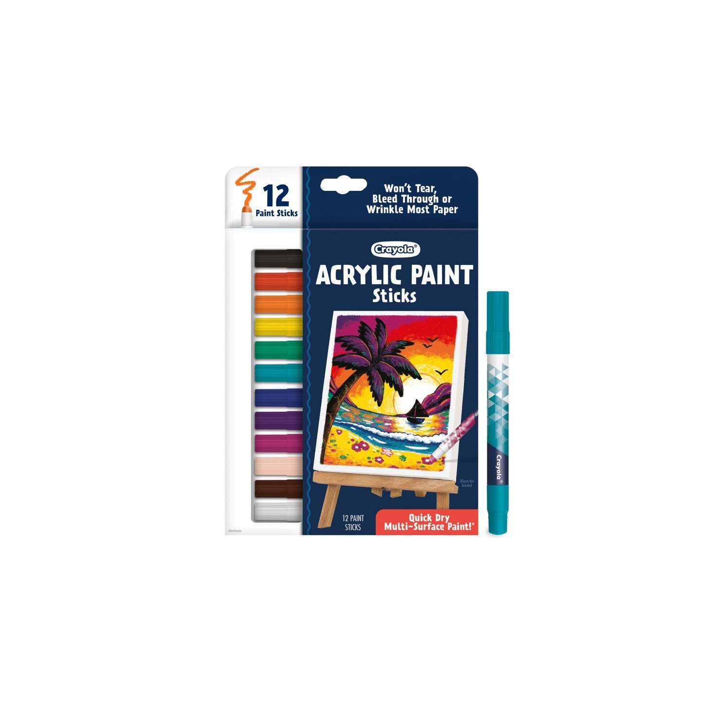 Crayola® Acrylic Paint Doodle Sticks, Pack of 12