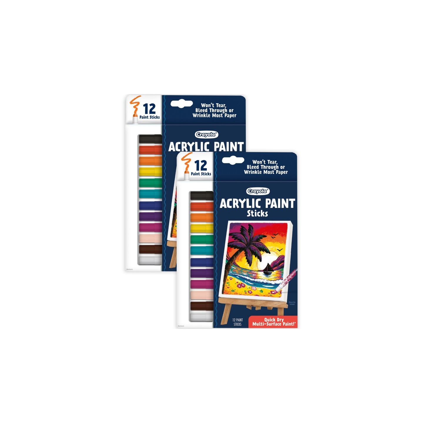Crayola® Acrylic Paint Doodle Sticks, 12 Per Pack, 2 Packs