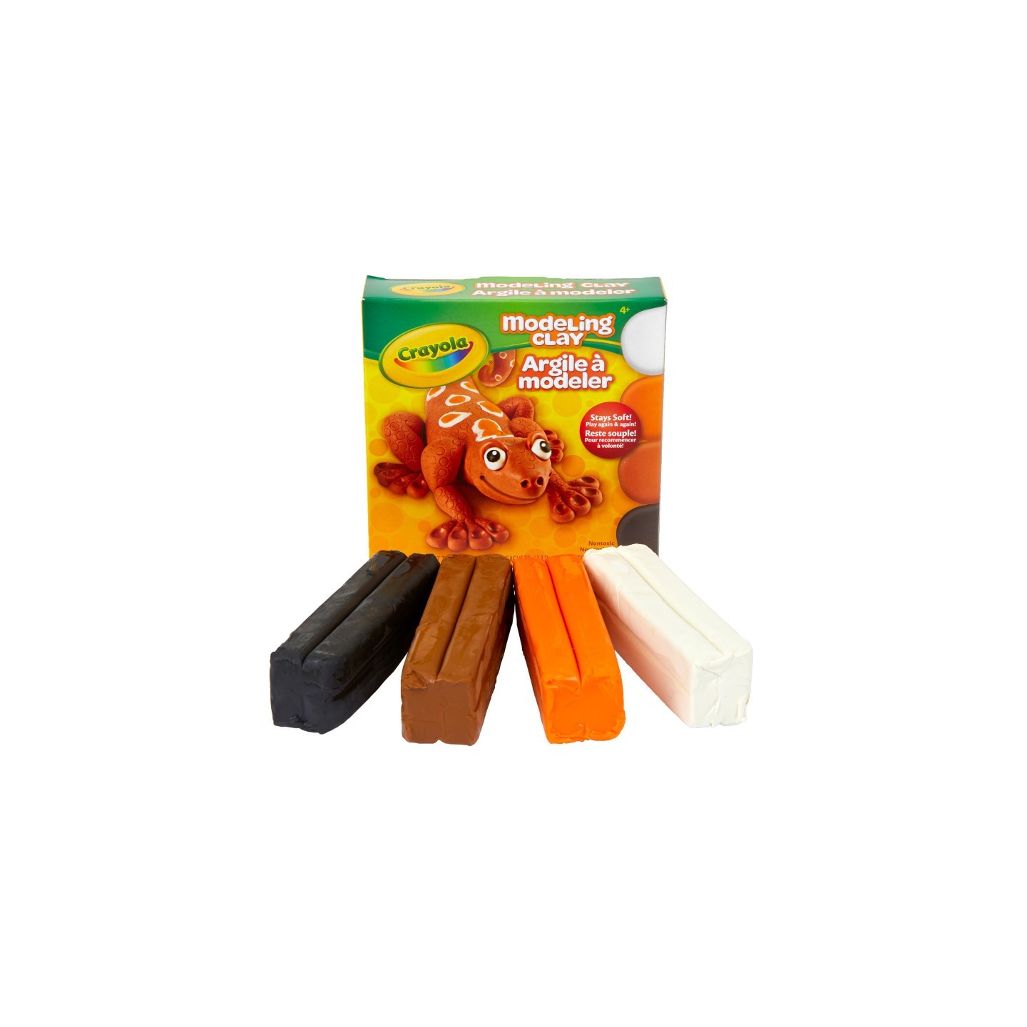 Crayola® Modeling Clay, 1 lb. Assortment, Black/White/Orange/Brown