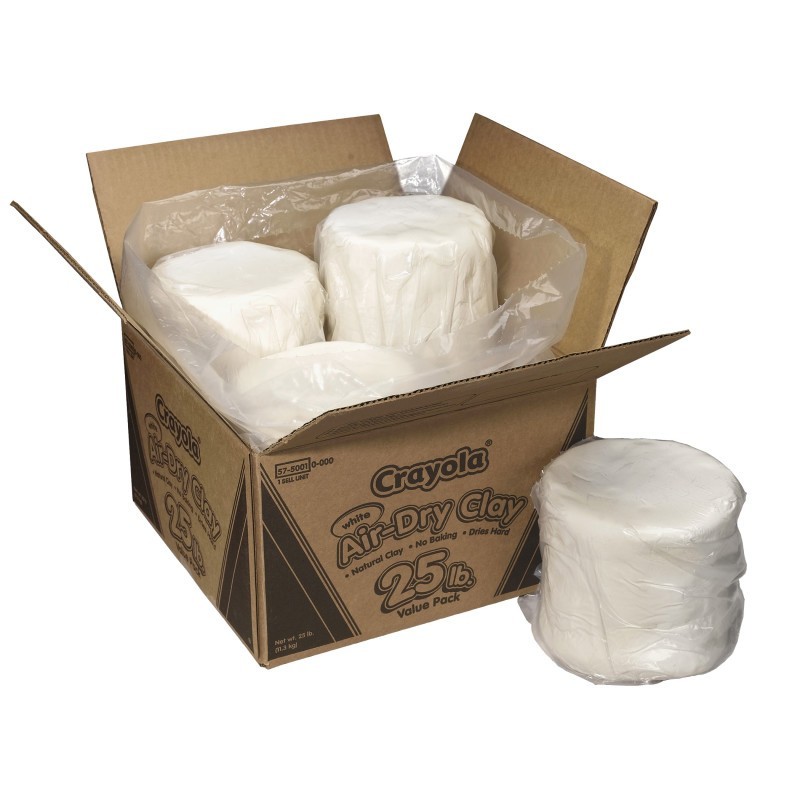 Crayola® Air Dry Clay, 25 lbs., White