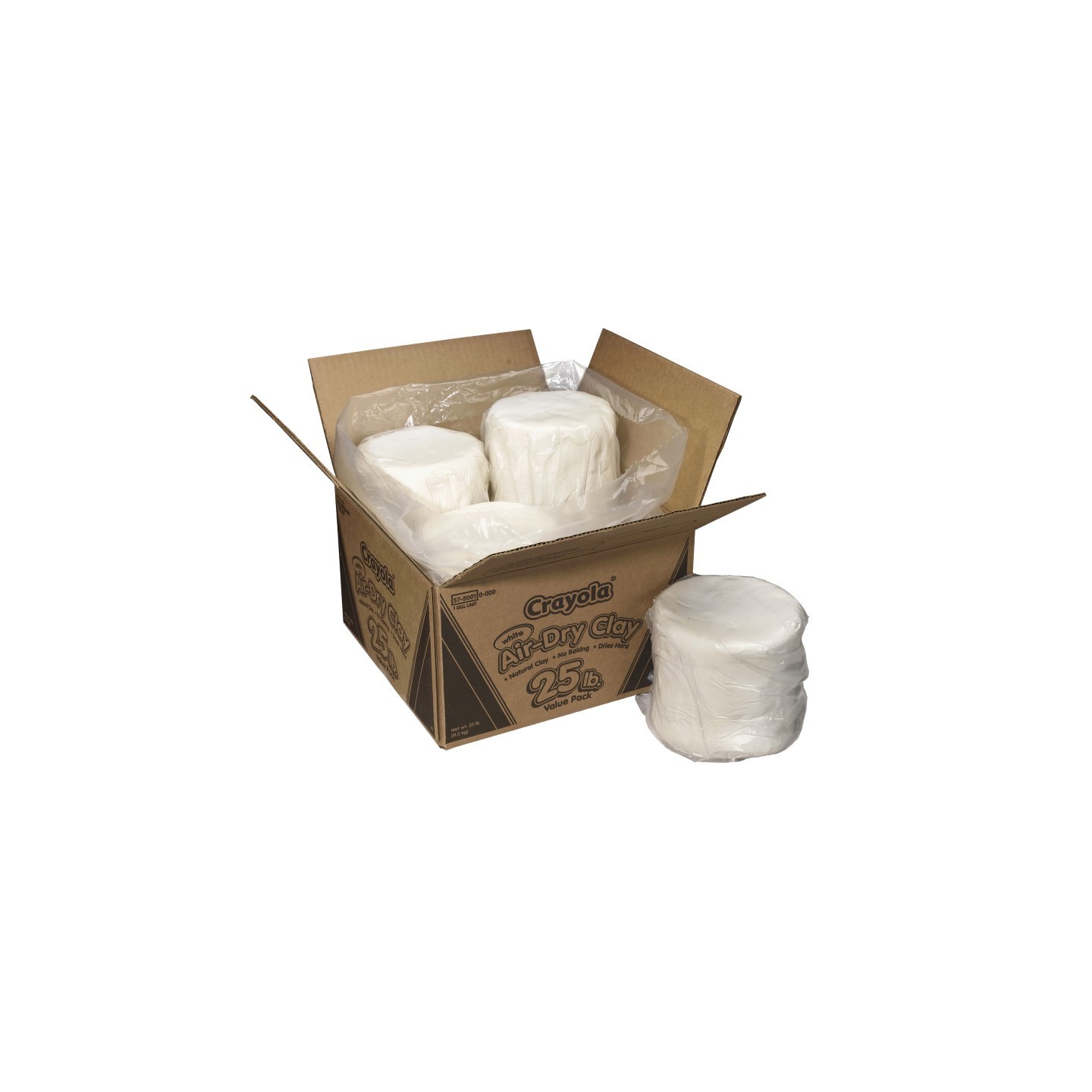 Crayola® Air Dry Clay, 25 lbs., White