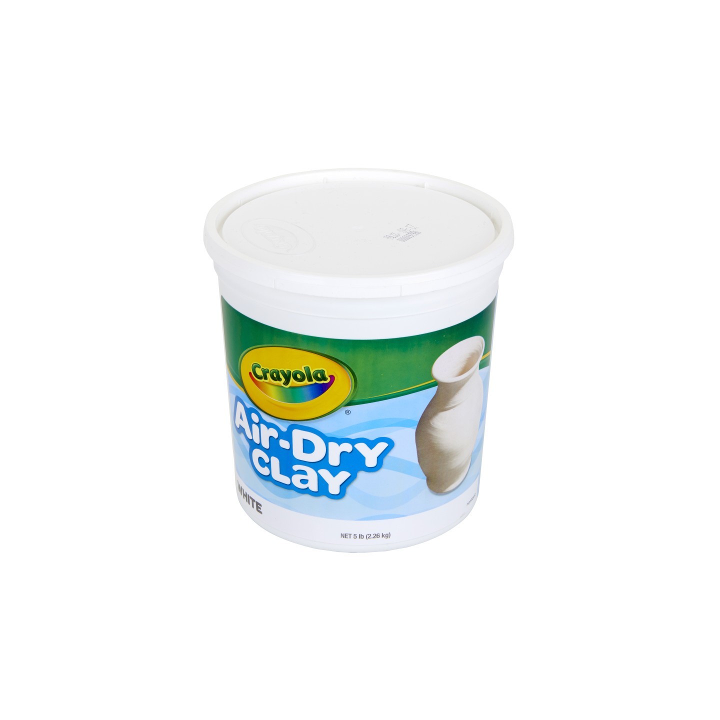 Crayola® Air-Dry Clay, 5 Pounds Resealable Bucket, White