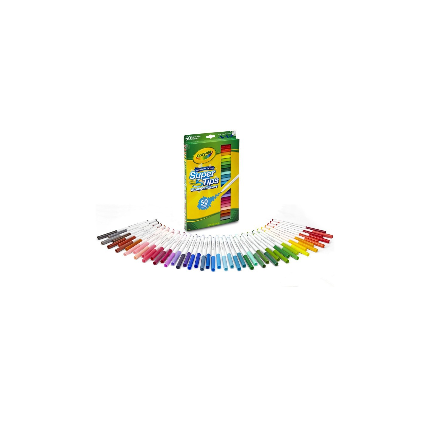 Crayola® Super Tips Washable Markers, Pack of 50