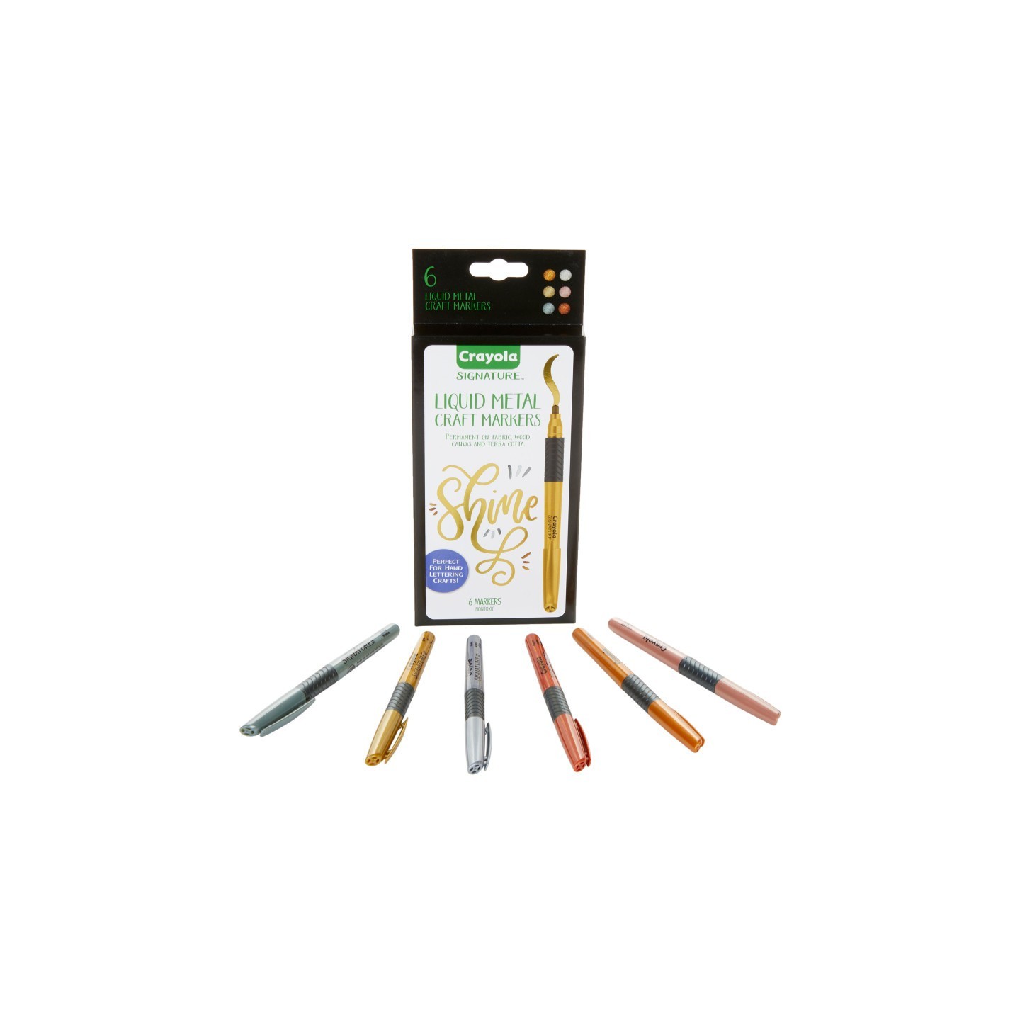Crayola® Signature™ Liquid Metal Craft Markers, Pack of 6