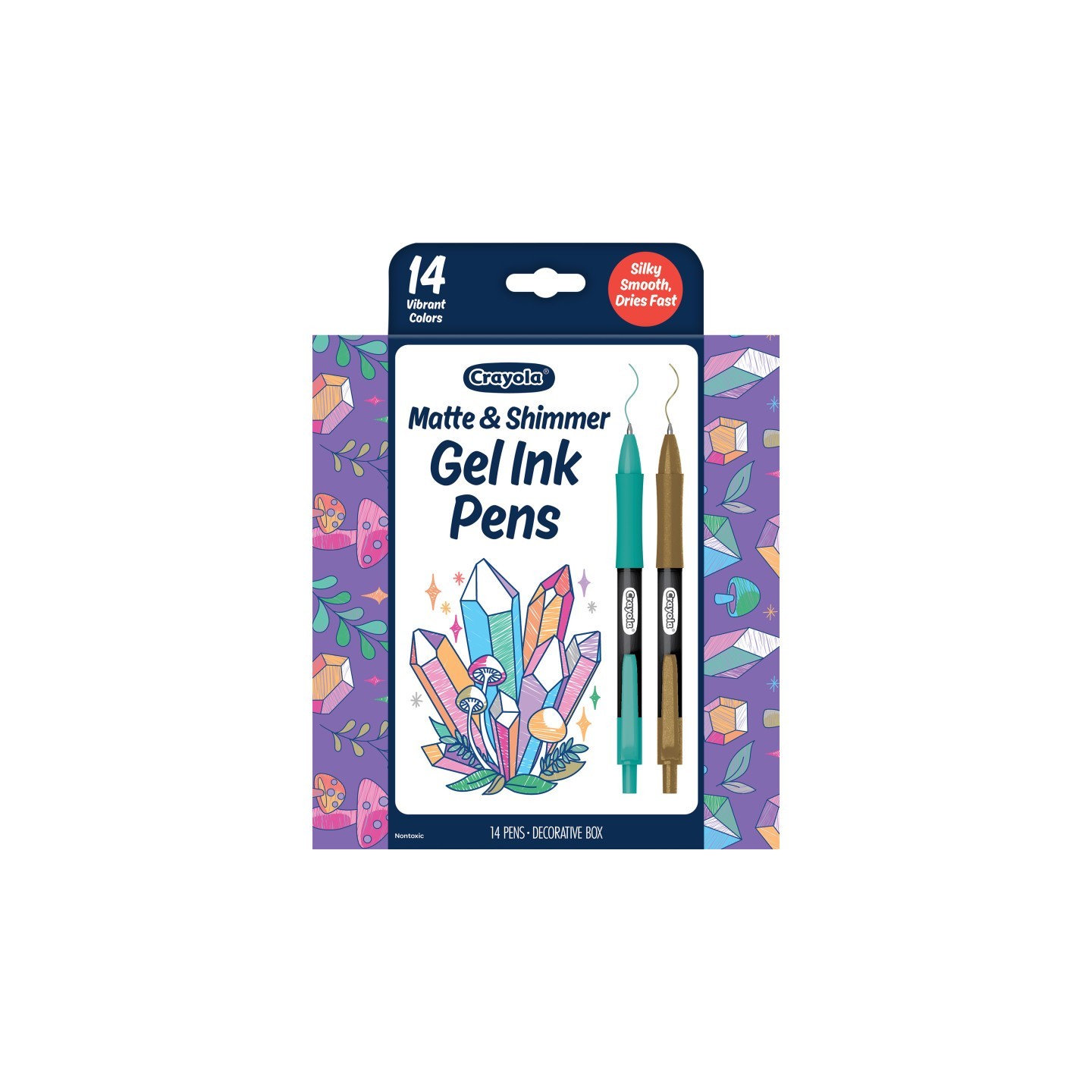 Crayola® Matte & Shimmer Gel Ink Pens, Pack of 14