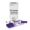 Crayola® Bulk Markers, Conical Tip, Violet (Purple), 12 Count