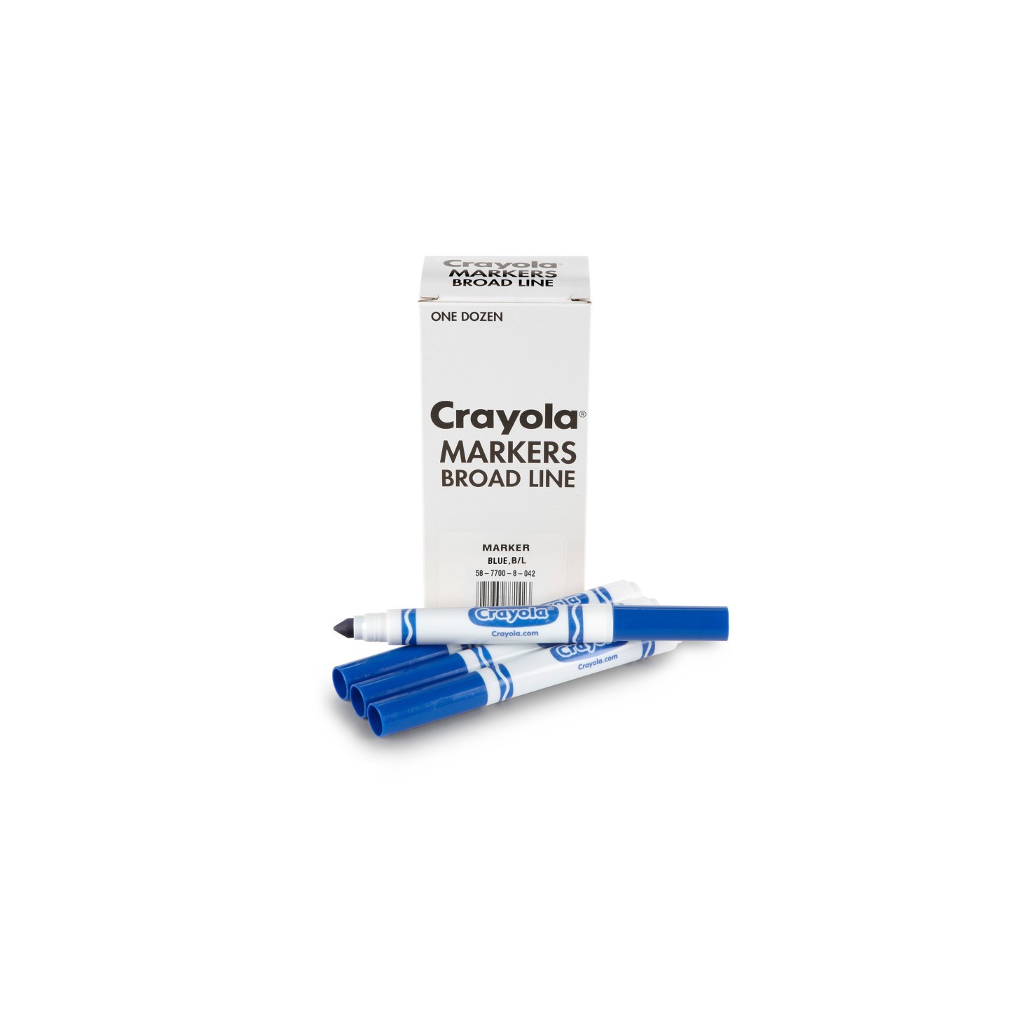Crayola® Bulk Markers, Conical Tip, Blue, 12 Count