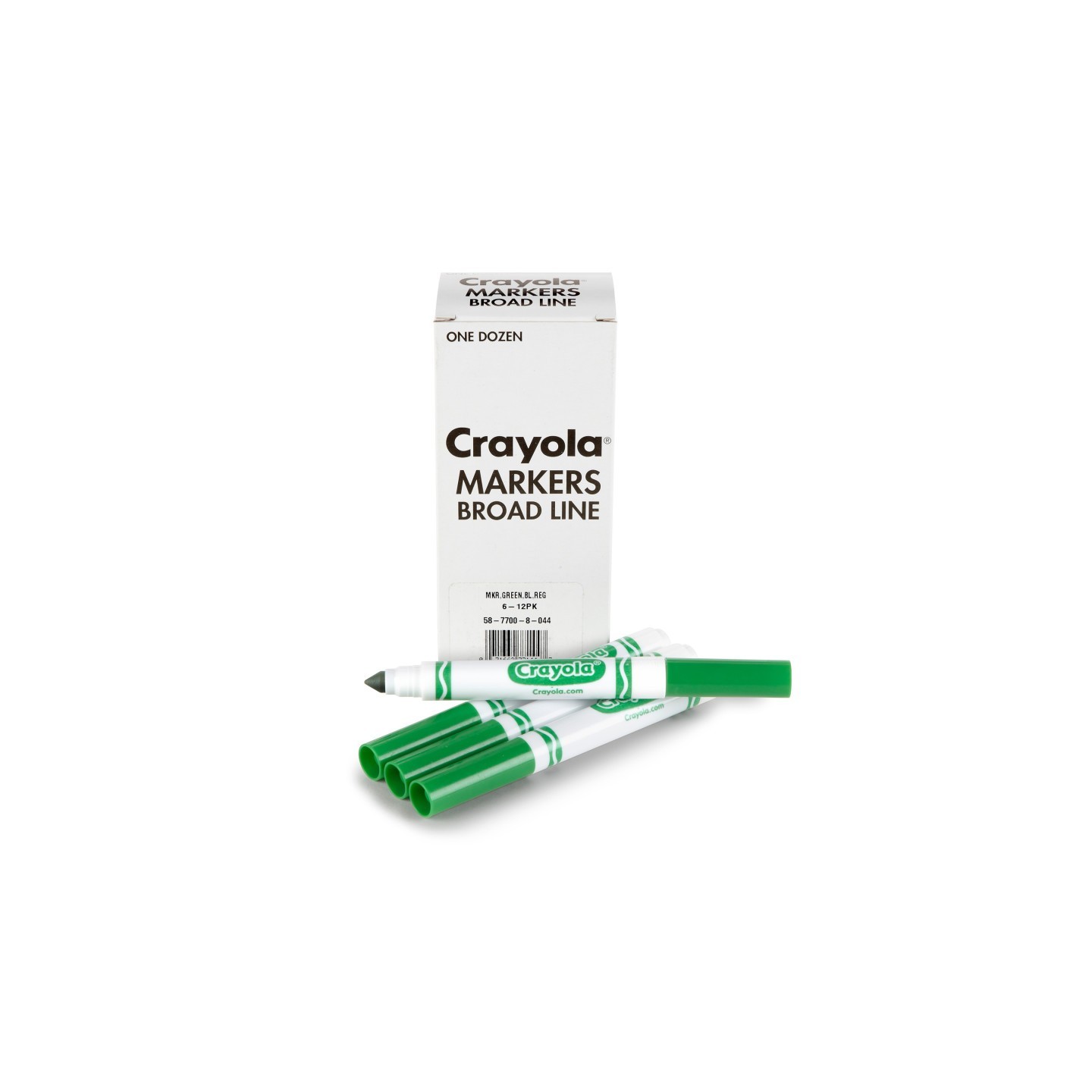 Crayola® Bulk Markers, Conical Tip, Green, 12 Count