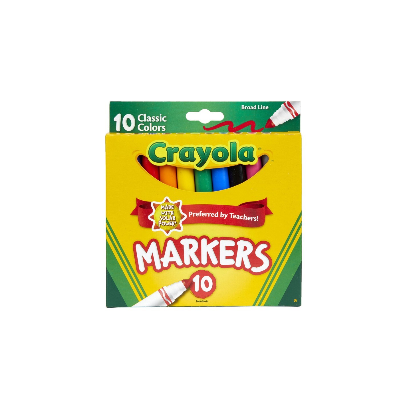 Crayola® Broad Line Markers, Classic Colors, Pack of 10