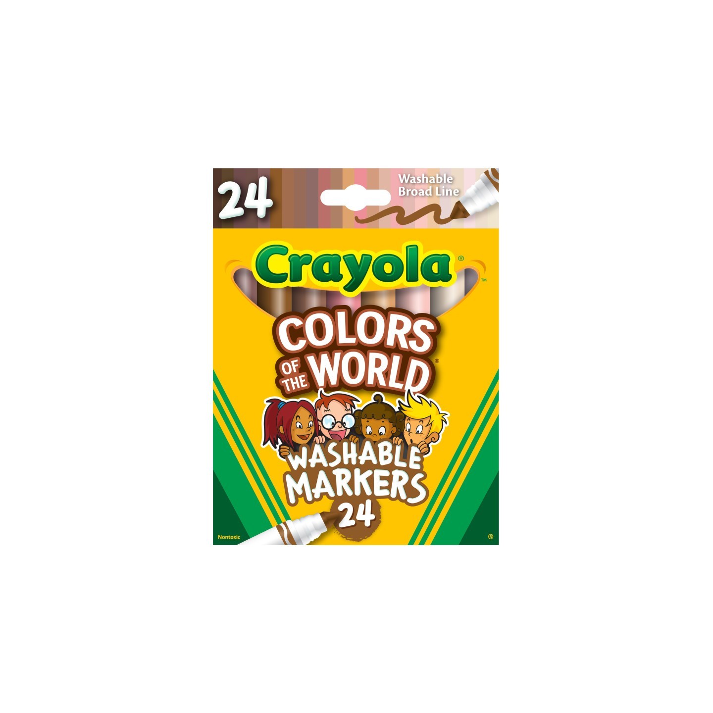 Crayola® Colors of the World Markers, 24 Colors