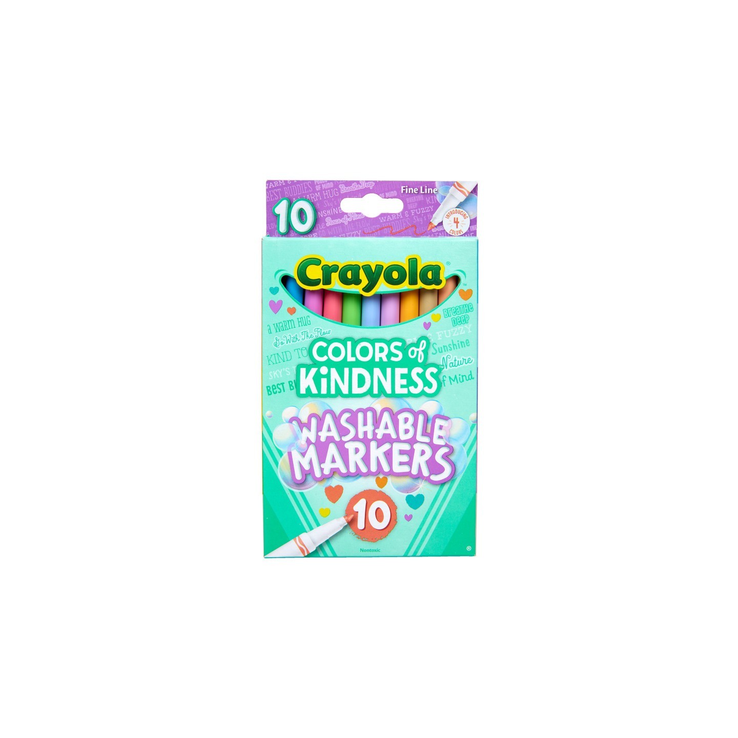 Crayola® Colors of Kindness Fine Line Washable Markers, 10 Count