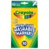 Crayola® Ultra-Clean Markers, Fine Line, Classic Colors, Pack of 10