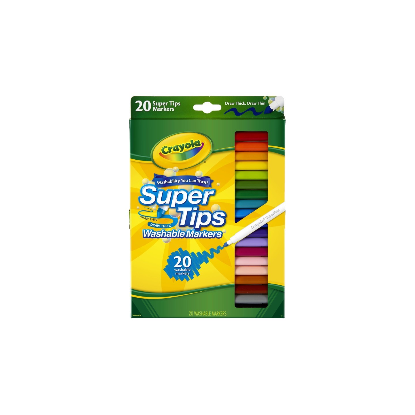 Crayola® Washable Super Tips Markers, 20 Count