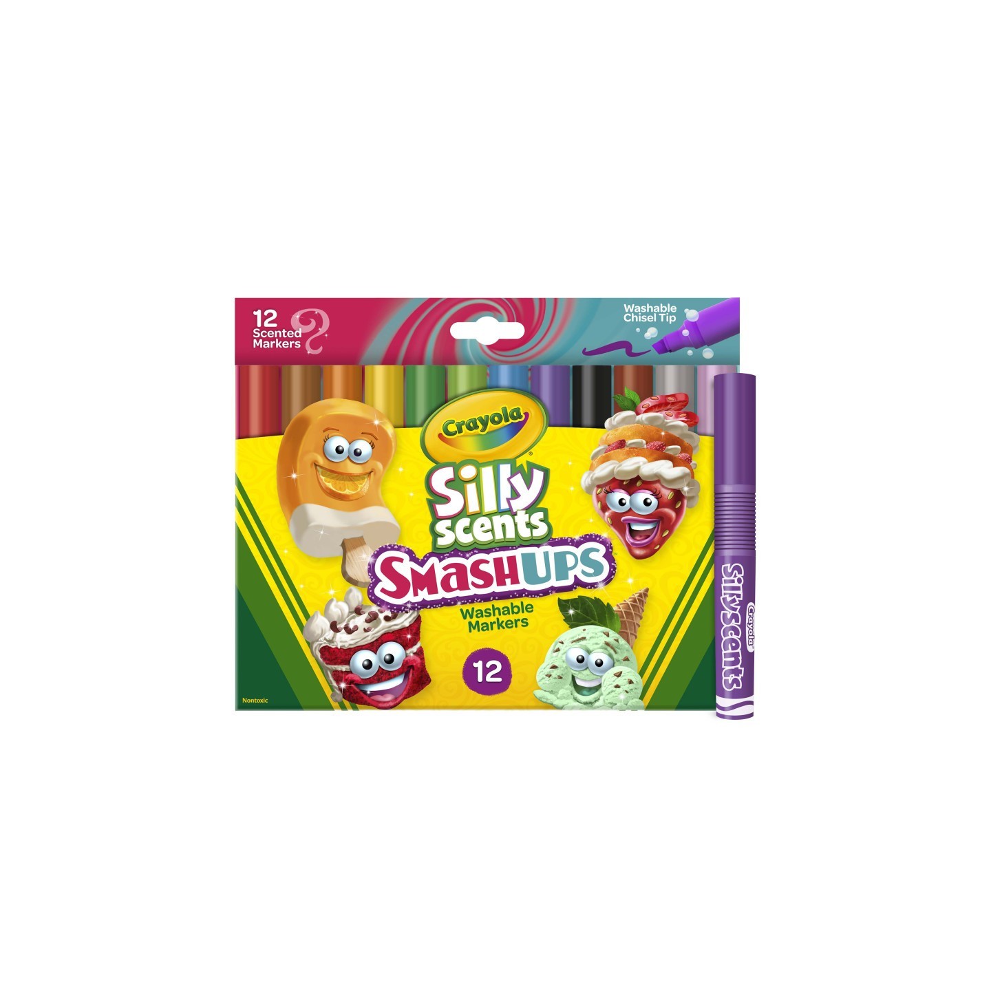 Crayola® Wedge Tip Silly Scents™ Smash Ups, 12 Count