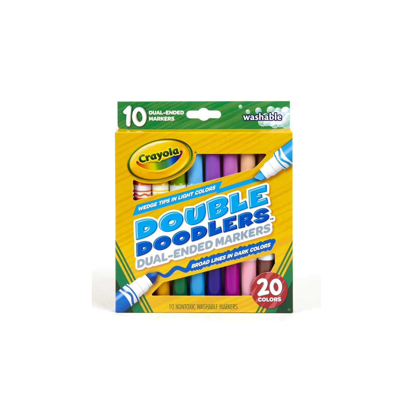 Crayola® Dual-Ended Washable Double Doodlers Markers, Pack of 10
