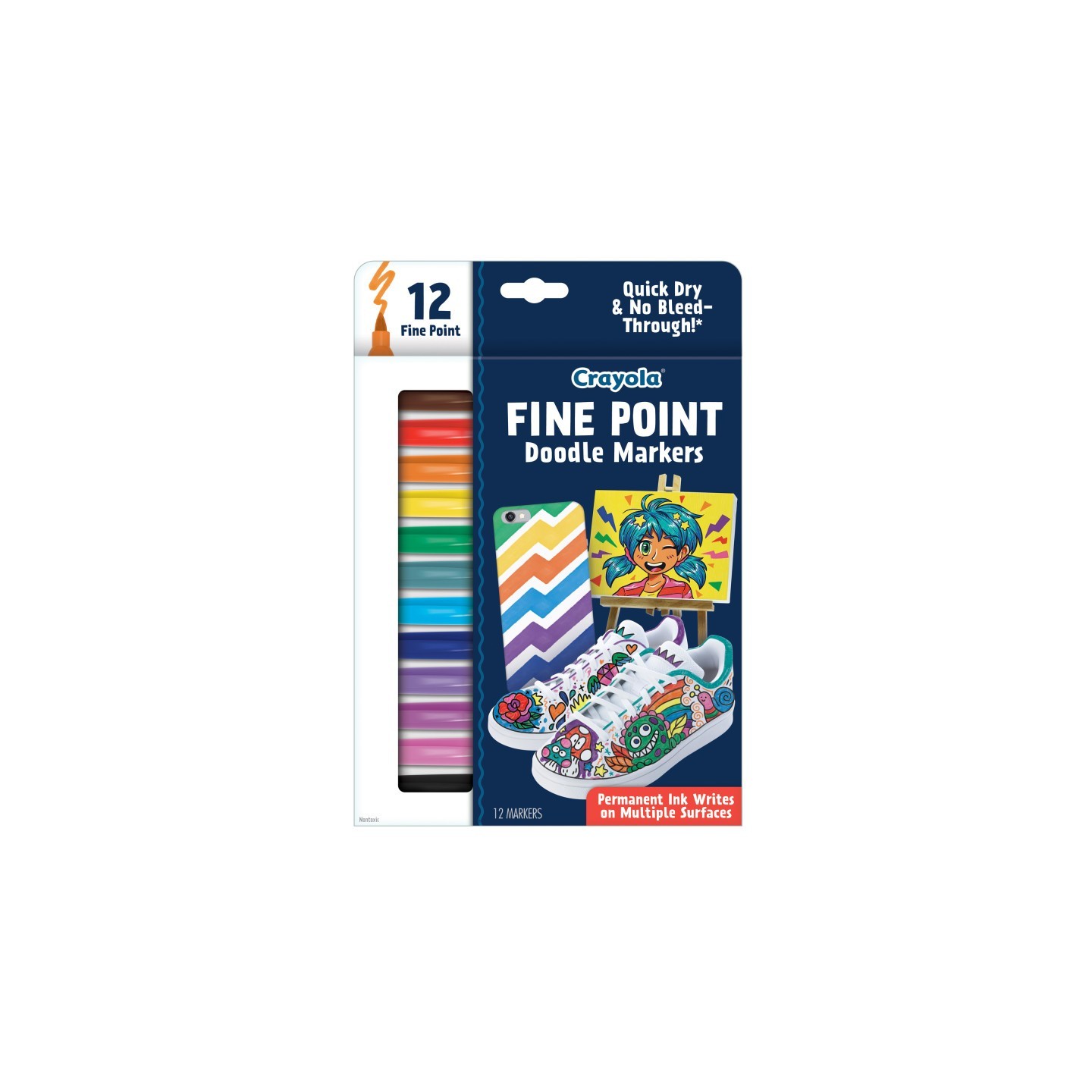 Crayola® Doodle & Draw Fine Point Doodle Marker, 12 Count