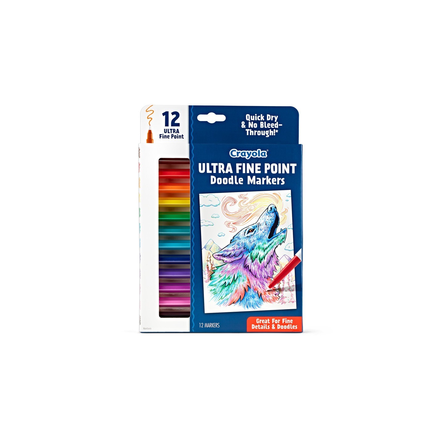 Crayola® Doodle & Draw Ultra Fine Point Doodle Marker, 12 Count