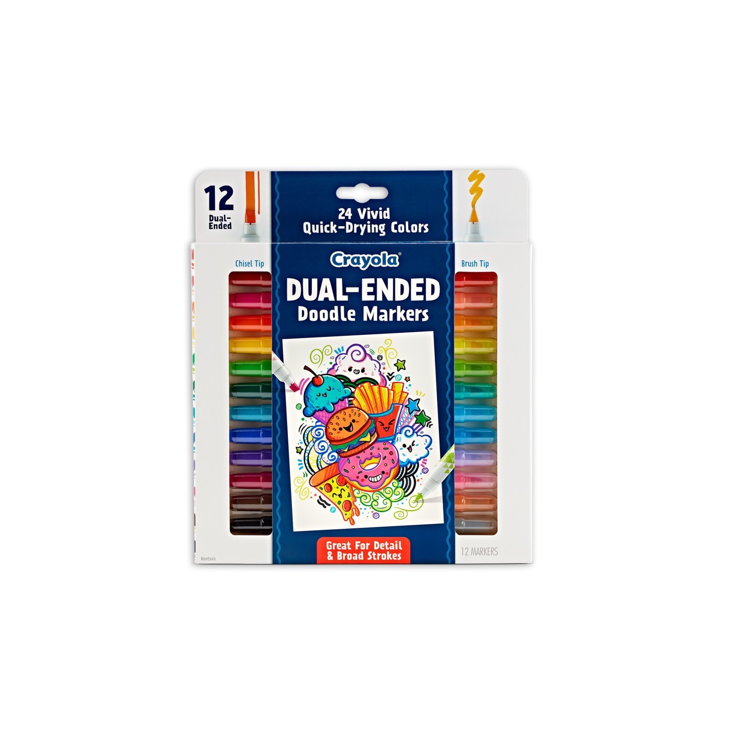 Crayola® Doodle & Draw Dual-Ended Doodle Marker, 12 Count