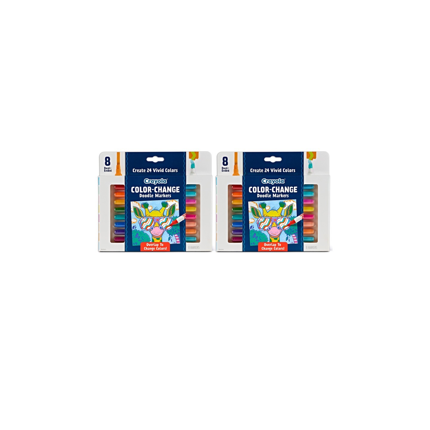 Crayola® Doodle & Draw Color Change Doodle Marker, 8 Per Pack, 2 Packs