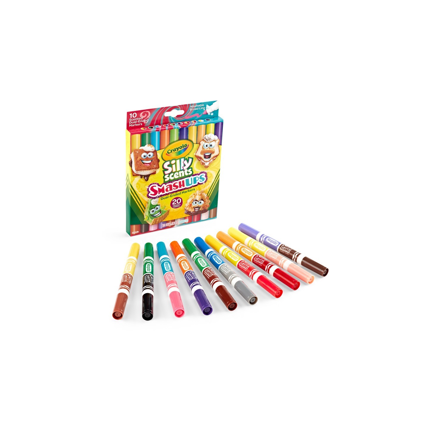 Crayola® Silly Scents Smash Ups Dual-Ended Washable Markers, 10 Count
