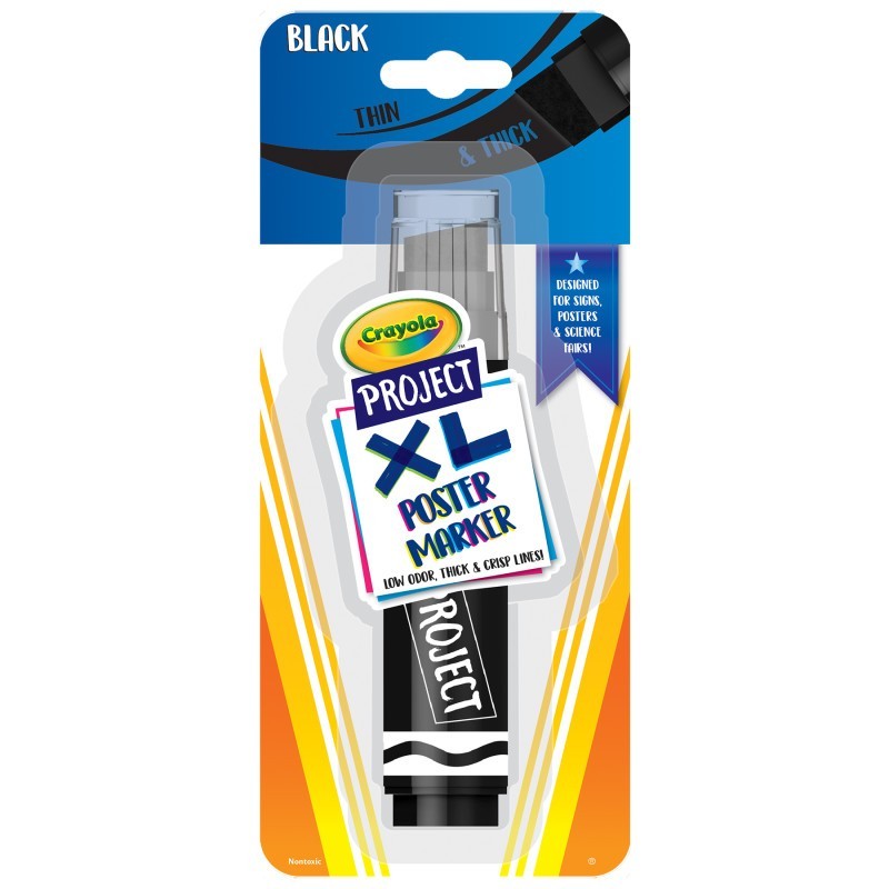 Crayola® Project XL Poster Marker, Black, Single