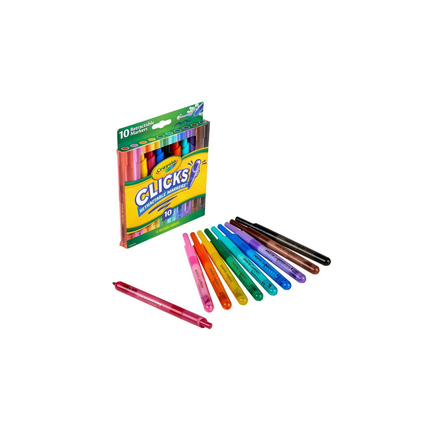 Crayola® Crayola 10 Ct Washable CLICKS Retractable Markers™