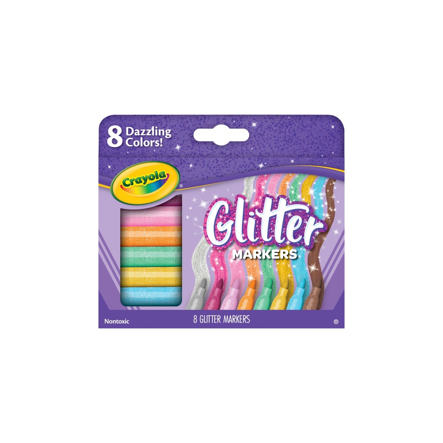 Crayola® Glitter Markers, Pack of 8