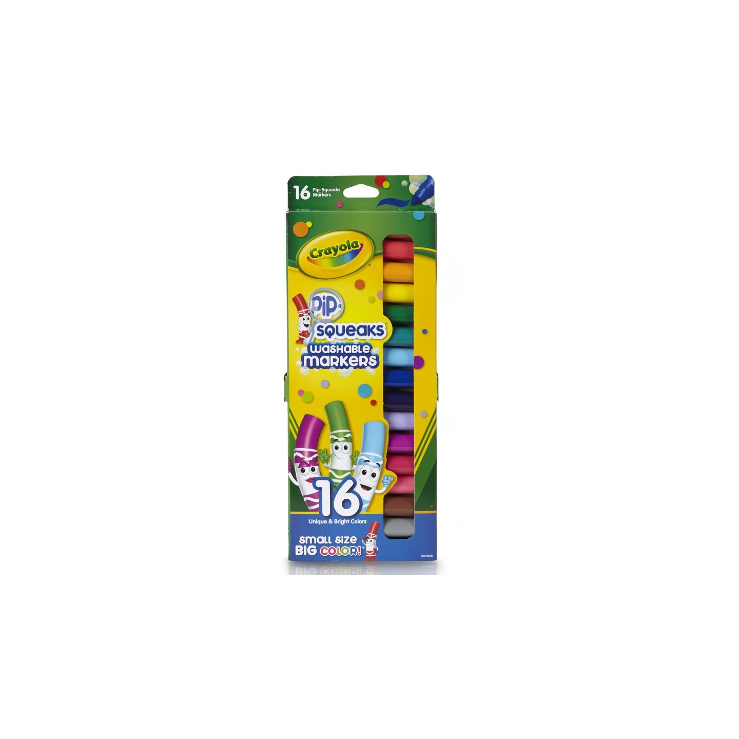 Crayola® Pip Squeaks Washable Markers, Conical Tip, 16 Count