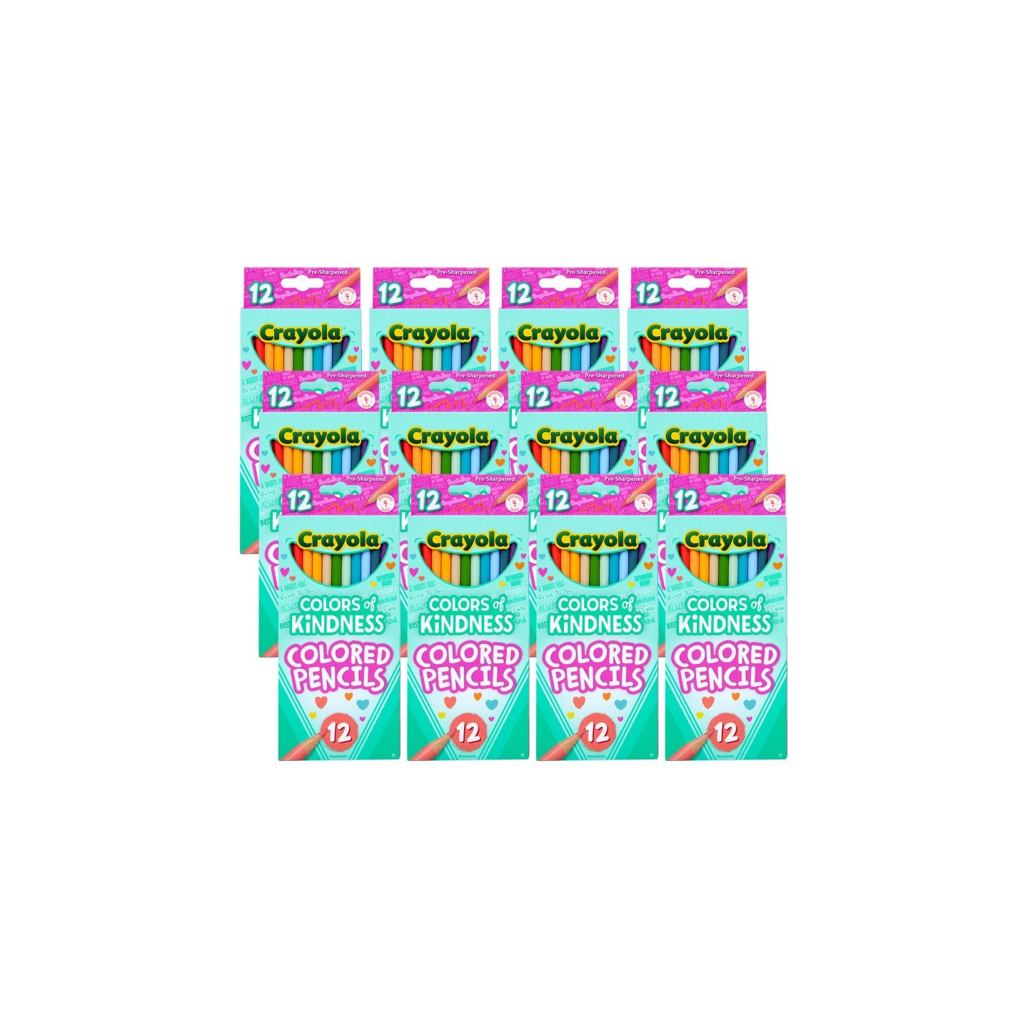 Crayola® Colors of Kindness Colored Pencils, 12 Per Pack, 12 Packs