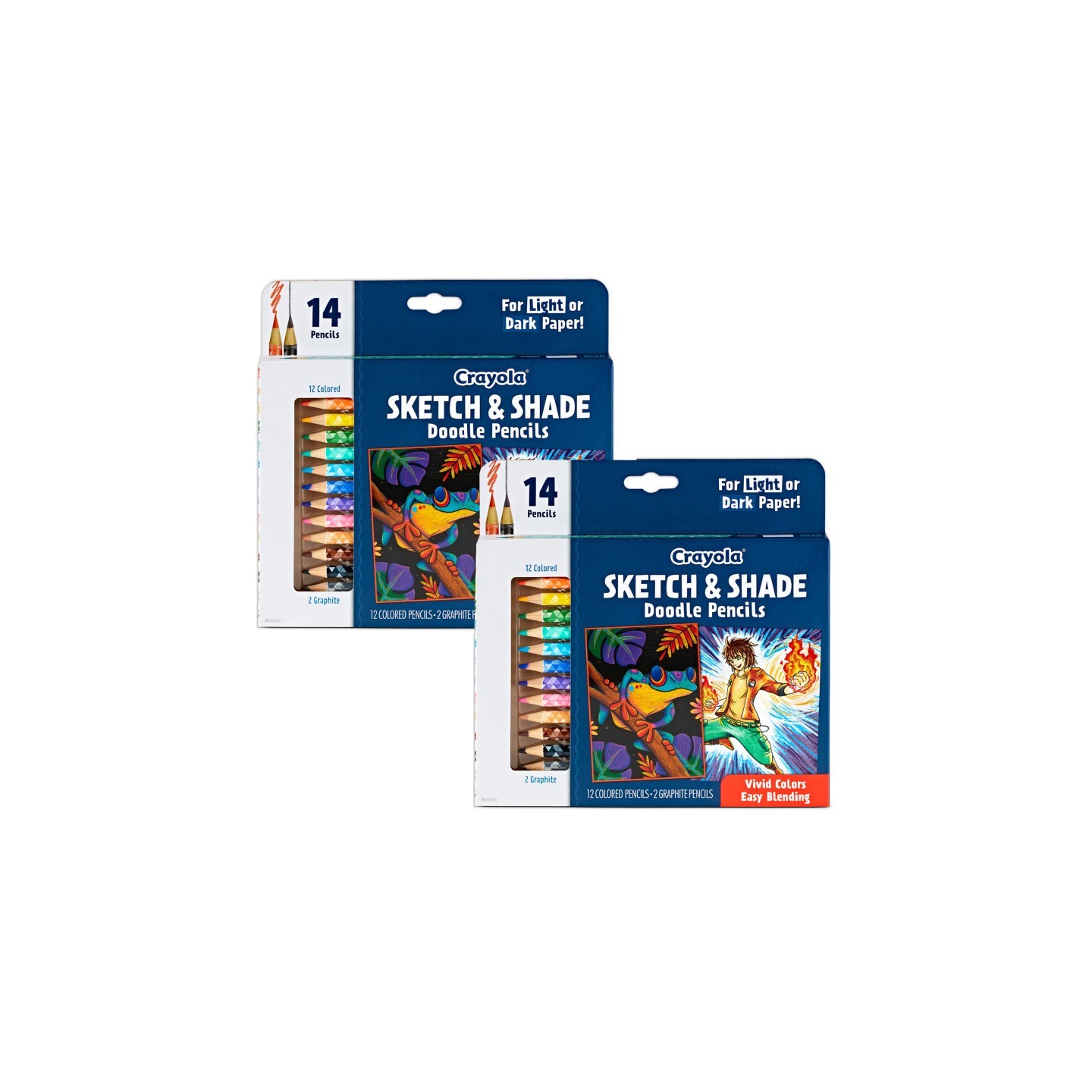Crayola® Doodle & Draw Sketch & Shade Doodle Pencil, 14 Per Pack, 2 Packs