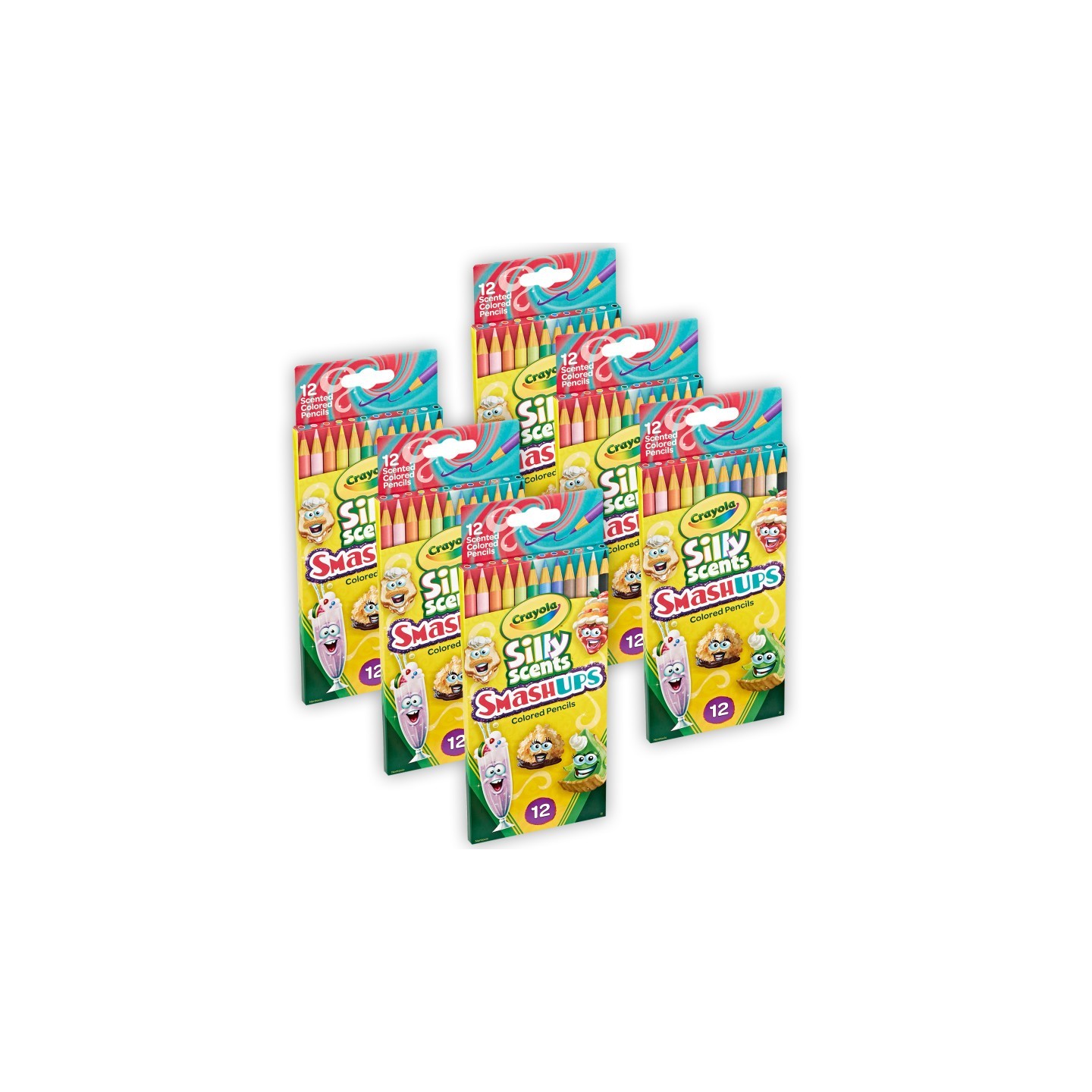 Crayola® Silly Scents Smash Ups Colored Pencils, 12 Per Pack, 6 Packs