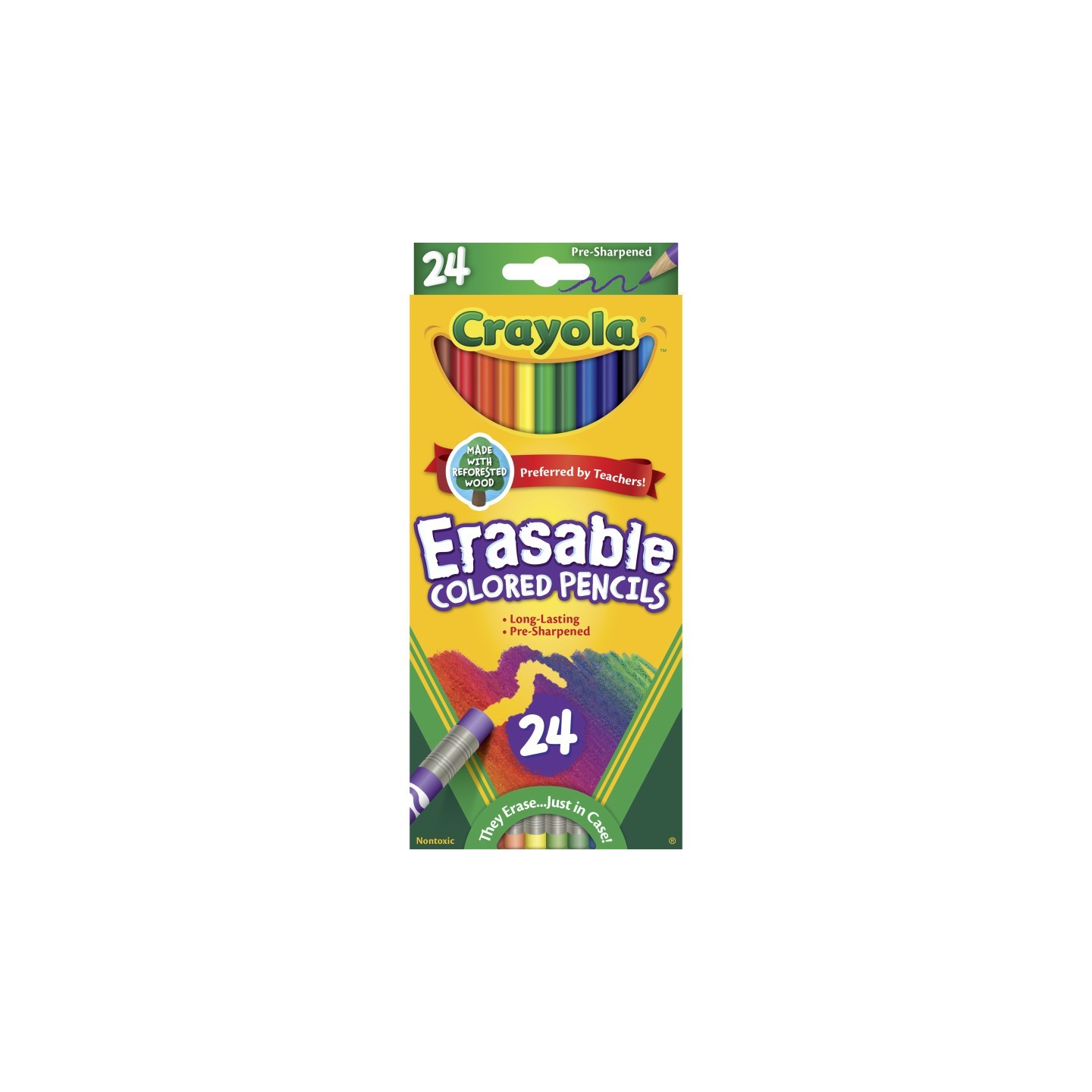 Crayola® Erasable Colored Pencils, 24 Count