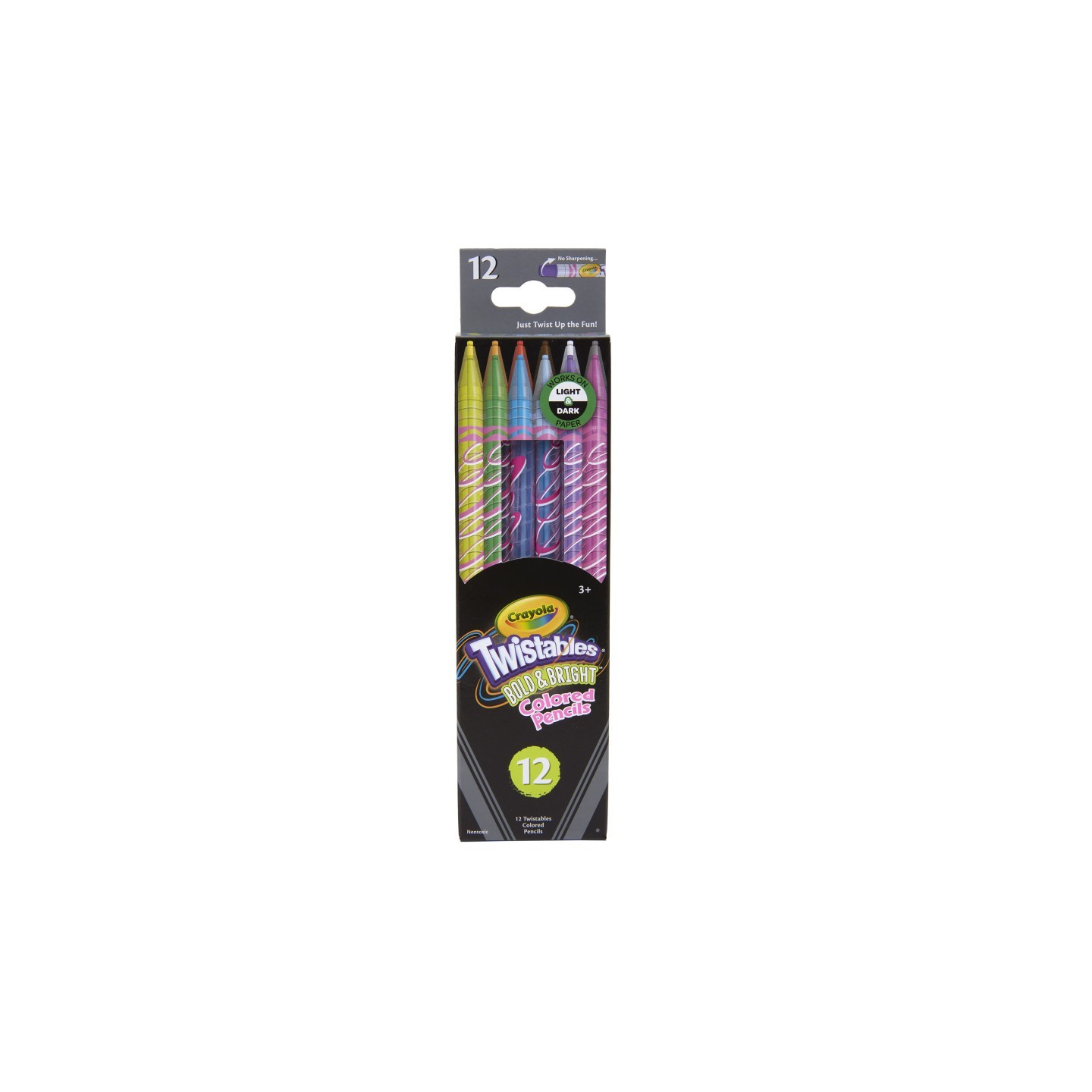 Crayola® Bold & Bright Twistables Colored Pencils, 12 Count