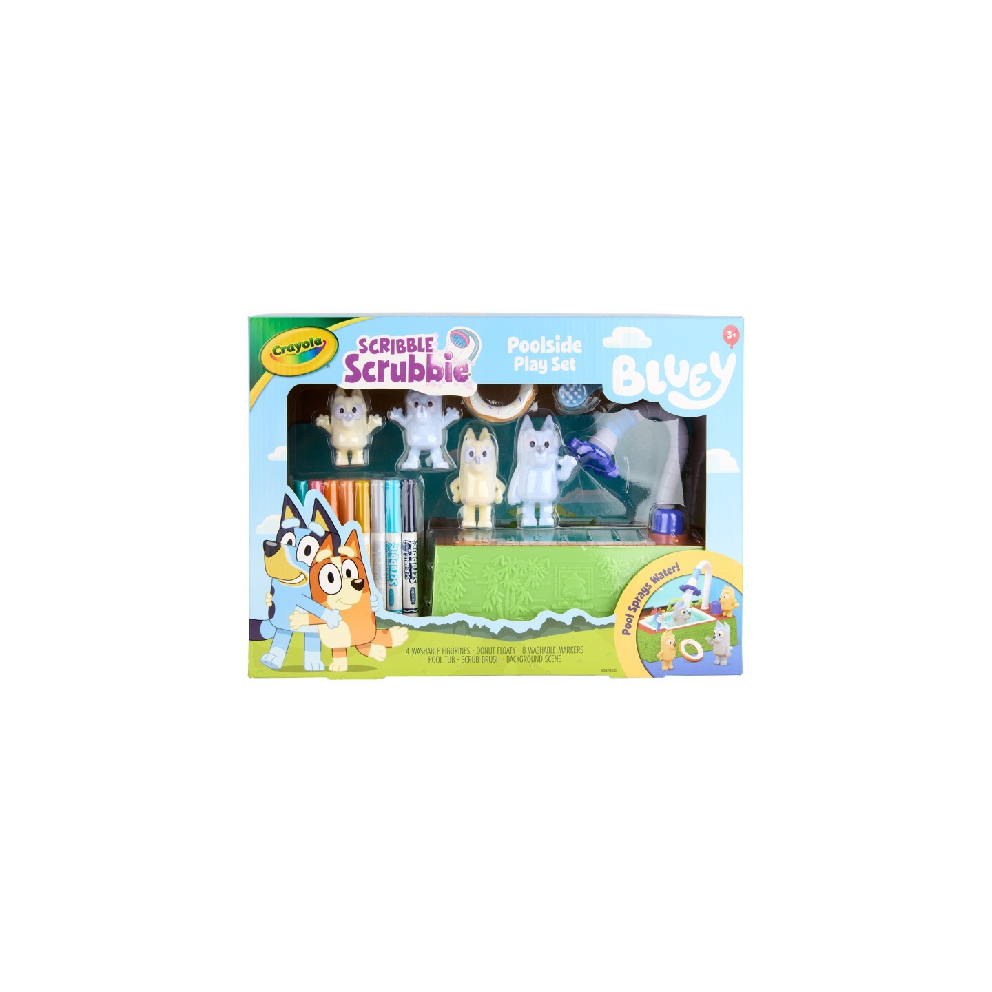 Crayola® Scribble Scrubbie Bluey Poolside Playset